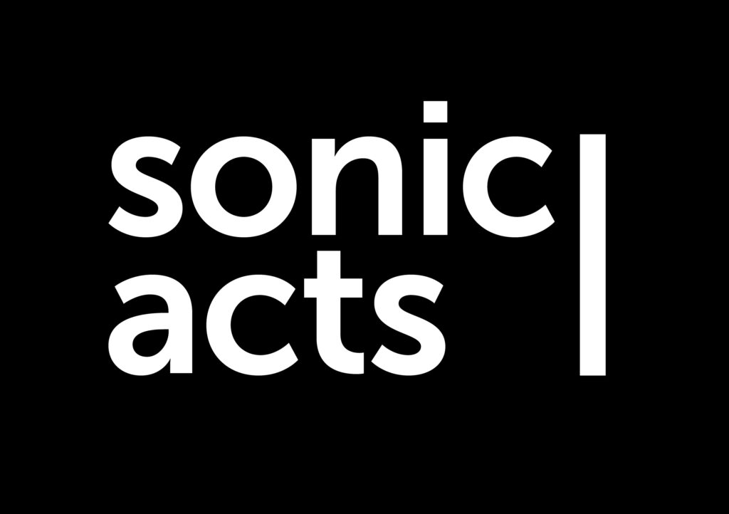 Sonic Acts logo inverted